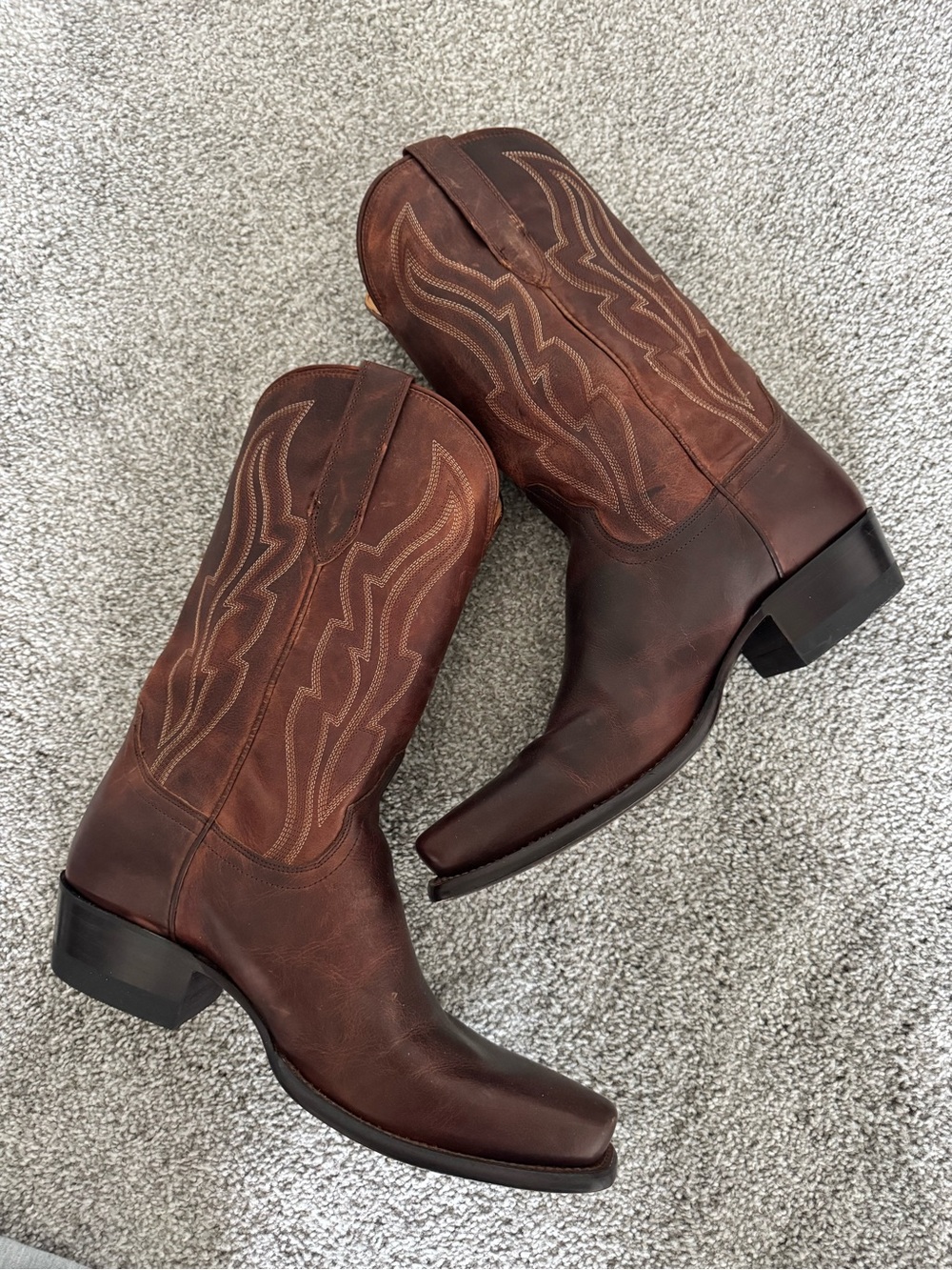 TECOVAS THE WARREN MESQUITE COWHIDE - BOOT MENS WESTERN size 10.5 D
